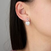 Cercei argint inimioara Dara cu surub