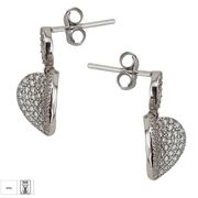 Cercei argint inimioara Dara cu surub