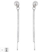 Cercei lungi argint cu perle Diane