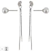 Cercei lungi argint cu perle Diane