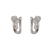 Cercei argint cu tortita Infinity love