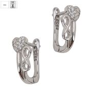 Cercei argint cu tortita Infinity love