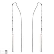 Cercei lungi argint simpli Lines