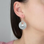 Cercei argint rotunzi elefant Mauri