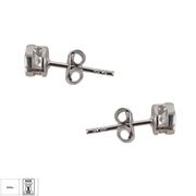 Cercei argint rotunzi cu zirconiu Solis