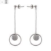 Cercei eleganti argint Thia cu zirconii
