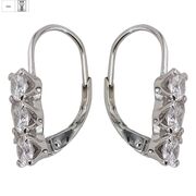 Cercei argint rotunzi Thia cu zirconii