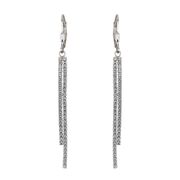 Cercei lungi argint eleganti Thia cu zirconii