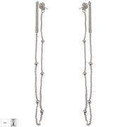 Cercei lungi argint cu surub Thia