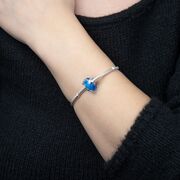 Talisman argint albastru cu fluturi