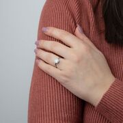 Inel argint elegant lacrima Anya marimea 57