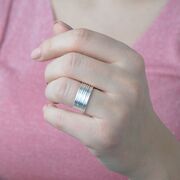 Inel argint minimalist Oran marimea 50