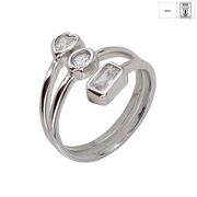 Inel argint forme geometrice reglabil Thia