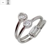 Inel argint forme geometrice reglabil Thia