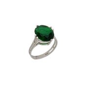 Inel argint zirconiu verde Thia marimea 55