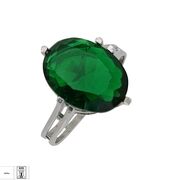 Inel argint zirconiu verde Thia marimea 55