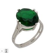 Inel argint zirconiu verde Thia marimea 55