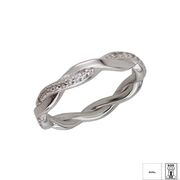 Inel argint elegant impletit Tresse marimea 50