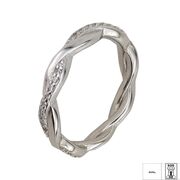 Inel argint elegant impletit Tresse marimea 50