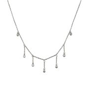 Lant argint elegant cu zirconii Eve