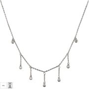 Lant argint elegant cu zirconii Eve