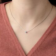 Lant argint cu pandantiv Solitaire