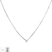 Lant argint cu pandantiv Solitaire