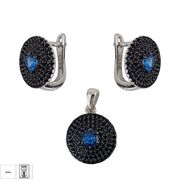 Set argint elegant rotund Ronda