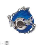 Talisman argint albastru cu fluturi