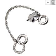 Talisman argint opritor potcoava si trifoi