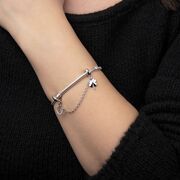 Talisman argint opritor potcoava si trifoi