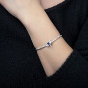 Talisman argint libelula colorata