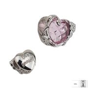 Talisman argint inima fatetata roz