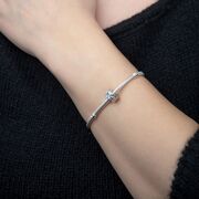 Talisman argint opritor zirconiu albastru