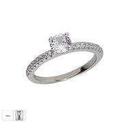 Inel argint logodna zirconii Celina marimea 52