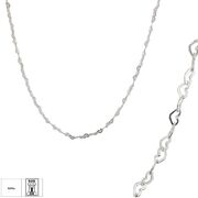 Lant argint inimioare 45 cm Lovely