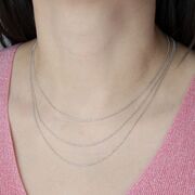 Lant argint cu trei randuri de lanturi Nuri