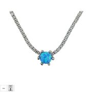 Lant tennis argint cu opal Thia