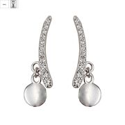 Cercei argint banut zirconii Thia