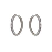 Cercei argint creola zirconii Thia