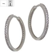 Cercei argint creola zirconii Thia