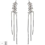 Cercei argint eleganti crencuta zirconii Thia