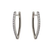 Cercei argint eleganti zirconii Thia