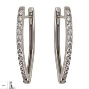 Cercei argint eleganti zirconii Thia