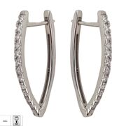 Cercei argint eleganti zirconii Thia