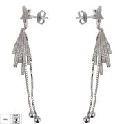 Cercei argint lungi stelute Thia