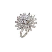 Inel argint elegant floare Thia marimea 58