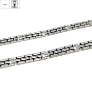 Bratara argint barbati email Gill