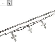 Bratara argint cruciulite zirconii