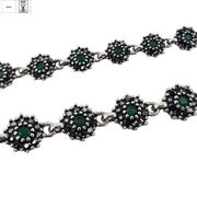 Bratara argint eleganta hematite Green